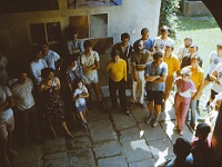 EBI 1987 Sir 137  Vernisáž výstavy "Setkání - vesmír" v galerii bratří Hůlů v Kostelci nad Černými lesy 12. 7. 1987