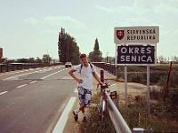 EBI 1991 Sir 006  První etapa neděle 21. 7. 1991. Brodské - most přes řeku Moravu - slovenská hranice. Petr Štorek