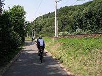 Ebi 2012 Riha 012  Nová cyklostezka vede převážně podél železniční tratě.