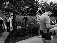 Ebi 1984 Lisak 15  Dojezd 0. etapy I. Ebicyklu na Hvězdárnu v Karlových Varech 8. 7. 1984.