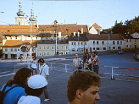 EBI 1987 Sir 043  Praha Pohořelec - setkání u sousoší Tycho Brahe - Johannes Kepler. Druhá etapa 6. 7. 1987