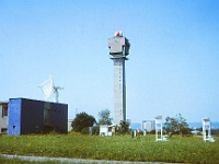 EBI 1987 Sir 053  Věž meteorologického radaru v Praze Libuši 7. 7. 1987