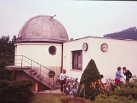 EBI 1989 Sir 079  Pátek 14. 7. 1989 hvězdárna na Vsetíně - zleva Olda Navrátil, Dalimila Hlávková a Libor Malý