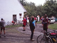 EBI 1992 Sir 005  První etapa neděle 12. 7. 1992. Rojení ebicyklistů v Trocnově