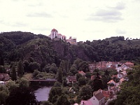 EBI 1992 Sir 036  Třetí etapa úterý 14. 7. 1992. Městečko a zámek Vranov nad Dyjí