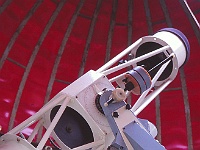 EBI 1993 Sir 028  Třetí etapa úterý 27. 7. 1993. Dalekohled hvězdárny ve Stradouni