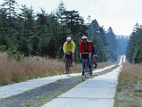 EBI 1996 Sir 018  Čtvrtá etapa středa 31. 7. 1996 (Jizerka - Jizerka). Ebicyklisté na Kasárenské cestě