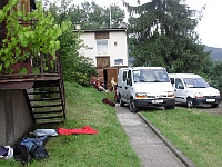 EBI 2005 Mirek 019  Rožňava, Vozová hradba zaujala kruhovou obranu - neděle, 17. července