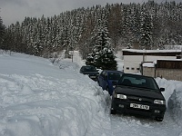 SKI 2005 Mirek 006  Raková, Jinde není místo - sobota, 26. února