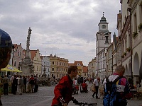 Ebi 2007 Ottakarka 51  Náměstí v Třeboni s mariánským sloupem.
