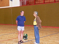 Ebi 2007 Sirka 003  Sir a Fredy v tělocvičně v Borovanech