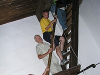 Ebi 2008 Riha 245  Strmý výstup na nejvyšší kostelní věž na Slovensku (87 m).