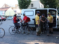 Ebicykl 2008 Sejut  009  Příjezd vozové hradby a některých Ebicyklistů do Popradu