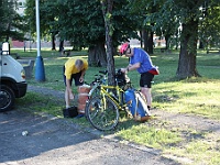 Ebicykl 2008 Sejut  011  Příjezd vozové hradby a některých Ebicyklistů do Popradu