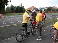 Ebicykl 2008 Sejut  102  Druhý příjezd Ebicyklistů do Spišské Nové Vsi, společná večeře v restauraci Gril bar