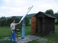 Ebi 2008 Viktor 101  Hvězdárna Roztoky - odsuvný domeček pro refraktor 150mm
