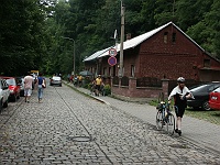 Ebi 2009 Janata 017  1. etapa - Ostrava, Střet Ebicyklistů s místním policistou