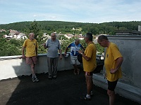 Ebi 2009 Janata 067  3. etapa - Hrabová, Ebicyklisté v kostele