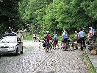 Ebi 2009 Riha 077  Pokus o hromadné zatčení pelotonu ebicyklistů Městské policii nevyšel.