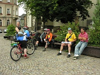 EBI 2010 Sir 028  Rojení ebicyklistů na náměstí v Táboře k živému obrazu