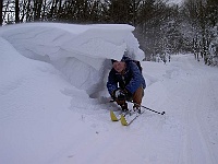 Ski 2010 Ottakarka 31  Ilono foť, převis nad Mírou se už brzy utrhne