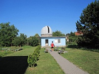 EBI 2011 Ottakarka 115  Malá hvězdárna v areálu ZŠ v Sobotišti je také cílem ebicyklistů.