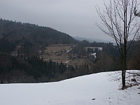 SKI 2011 Mirek 03  Dědina pod Kohútkou je už na slovenské straně.