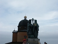 SKI 2011 Mirek 14  Slovanští věrozvěstové na vrcholu Radhoště.