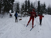 SKI 2012 Mirek 02  Přechod Papajského sedla je kvůli ohromným hradbám sněhu náročné