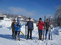 SKI 2012 Ottakarka 06  Živý obraz skiebicyklistů na Pustevnách poprvé.