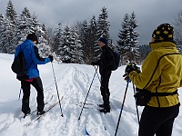 SKI 2013 Mirek 03  Na Papajském sedle jsme už na Slovensku – čtvrtek 21. února