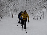 SKI 2013 Mirek 31  V husté chumelenici je stopa zavátá – sobota 23. února