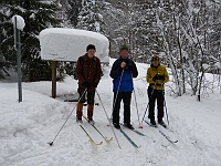 SKI 2013 Mirek 35  Na Papajském sedle přestává chumelit a začíná pršet – sobota 23. února