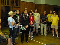 EBI 2014 Mirek 005  Ebicyklisty přišla přivítat i Daniela, která se nemohla jízdy zúčastnit - sobota, 2. srpna
