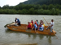 EBI 2014 Mirek 072  Jedna skupina ebicyklistů už vyrazila na řeku - pondělí, 4. srpna