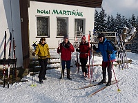 SKI 2015 Mirek 009  Společné foto u Martiňáku I - čtvrtek, 5. února