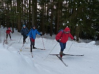 SKI 2015 Mirek 016  Na začátku trasy je velké stoupání - pátek, 6. Února