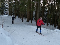 SKI 2015 Mirek 017  Cábovi nás dostihují - pátek, 6. února