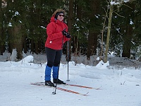 SKI 2015 Mirek 018  Hanka Cábová s úsměvem vítěze - pátek, 6. února