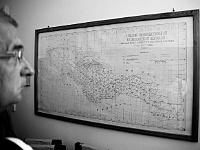Ebi 2016 Roman 198  Kladivova hvězdárna v budově Fakulty stavební VUT Brno - mapa trigonometrické sítě z r. 1927