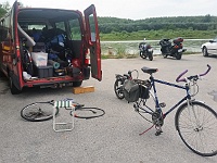 Ebi 2017 Mateno 165  5.8., Starý prístav - Čarda Hullán - servis bicyklu Jana Balíka