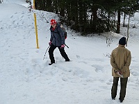 Ski 2017 Hom 015  Úleva na Papajském sedle po sestupu Krkostěny