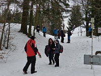 SKI 2017 Mirek 013  Na Papajském sedle překračujeme hranici se Slovenskem - pátek, 10. února