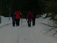 SKI 2017 Mirek 057  Cesta k chatě je už pěkně schůdná - pátek, 10. února