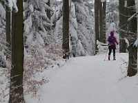 Ski 2018 Mirek 10  Ilona se nám ztrácí na Noříčí hoře - čtvrtek, 22. února