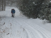 Ski 2018 Mirek 45  Dostihla nás pěší sekce (KolaSára, Kaja, Lila) - sobota, 24. února