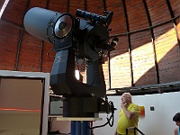 EBI 2019 Mirek 028  V hlavní kopuli dalekohledu Meade (Hom, Daniela) - neděle, 4. srpna