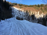 SKI 2019 Mirek 003  Cesta na Kohútku - středa, 6. února