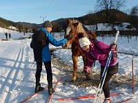 SKI 2019 Mirek 013  Ilonina srážka s koněm - čtvrtek, 7. února