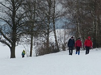 SKI 2019 Mirek 057  Cestou k ledopádům (Julka, Maťo, Jura a Hanka Cábovi, Hana) - sobota, 9. února